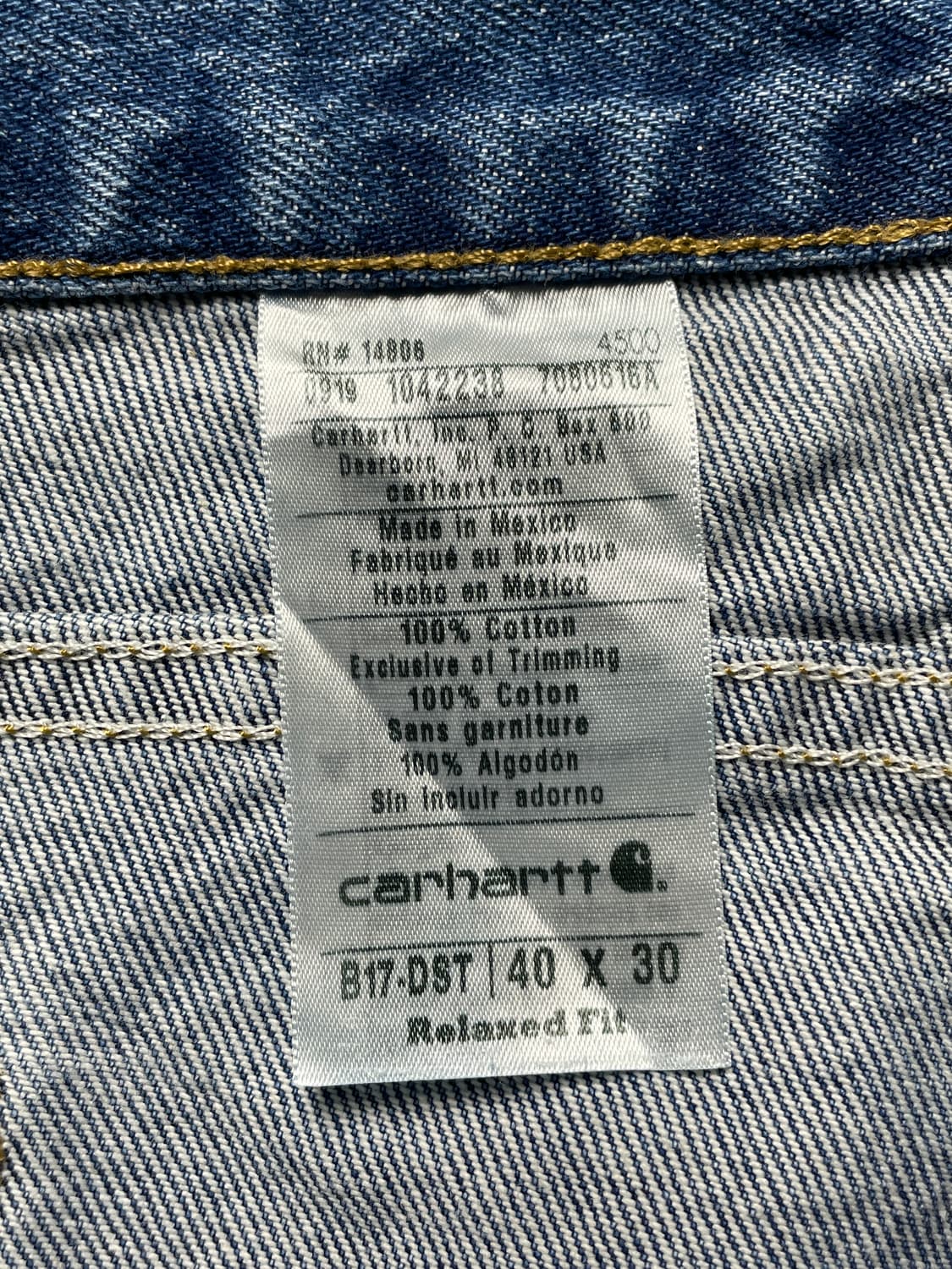 CARHARTT 칼하트 빈티지 데님 팬츠 상품이미지9