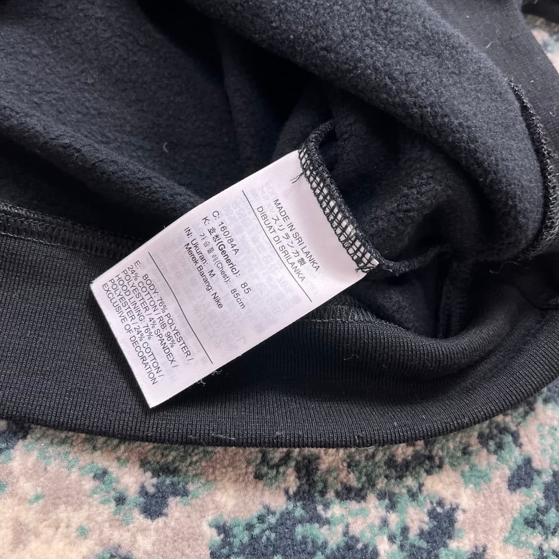 나이키 스우시  크롭 빅로고 후드티 상품이미지3