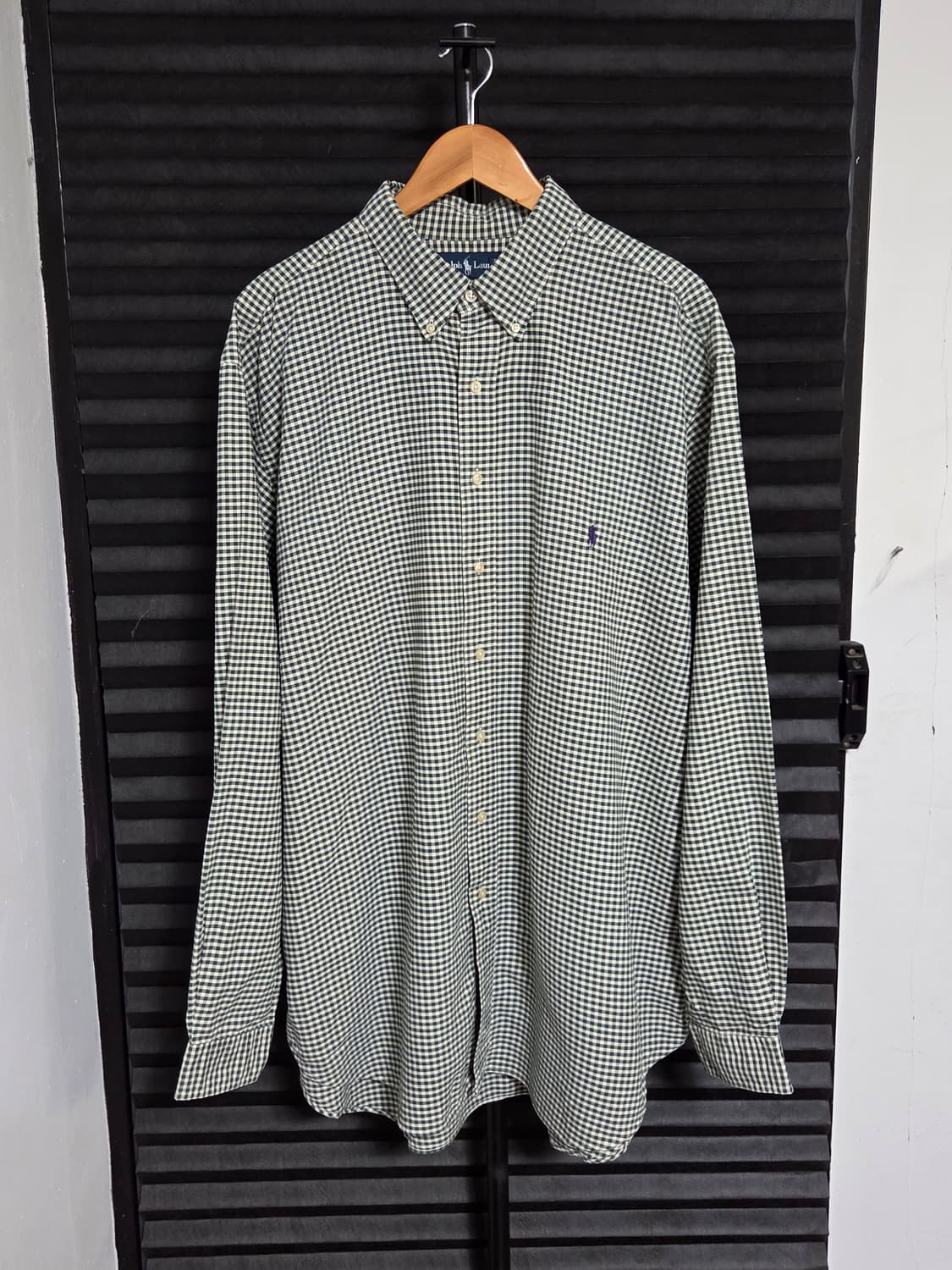 [폴로 랄프로렌] 클래식 핏 깅엄 체크 버튼다운 셔츠 | 00160 상품이미지1