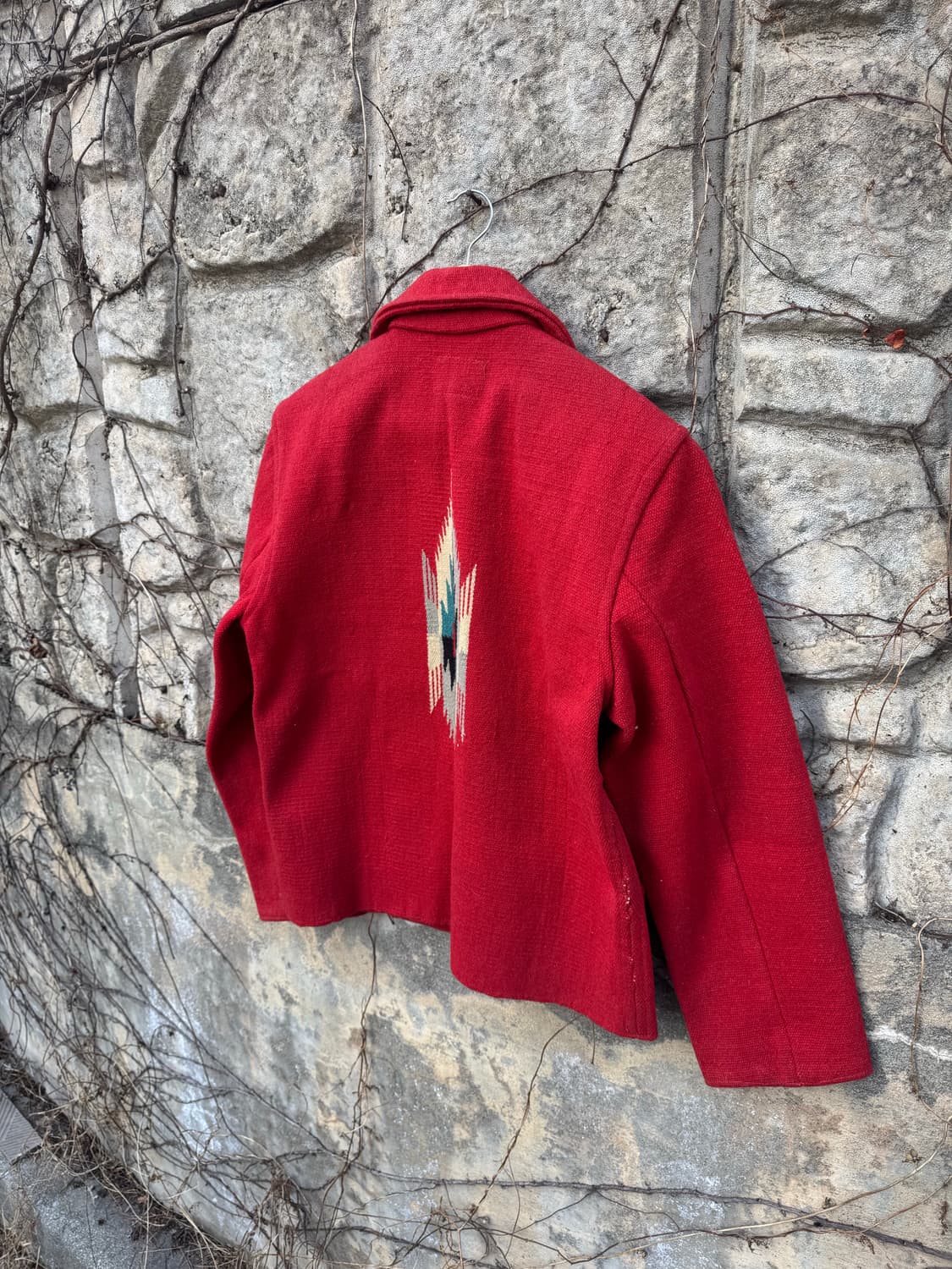 인디언 모터사이클 빈티지 30~40s 복각 오르테가 치마요 자켓 레드 상품이미지4