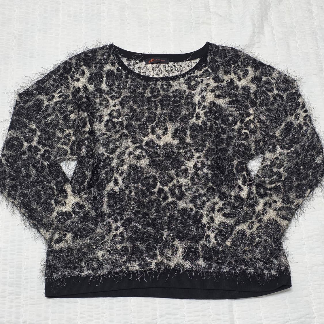 오네갸루 호피레오파드 긴팔털실니트 상품이미지1