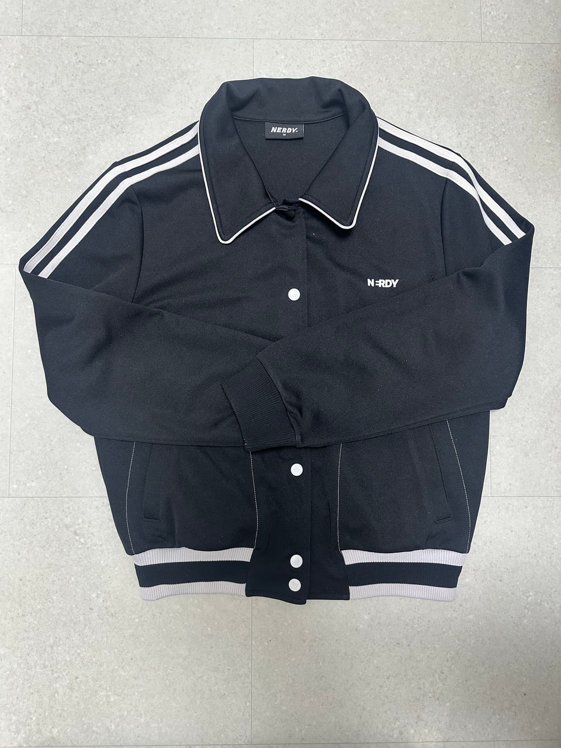 NERDY Varsity Track Jacket Black 상품이미지4