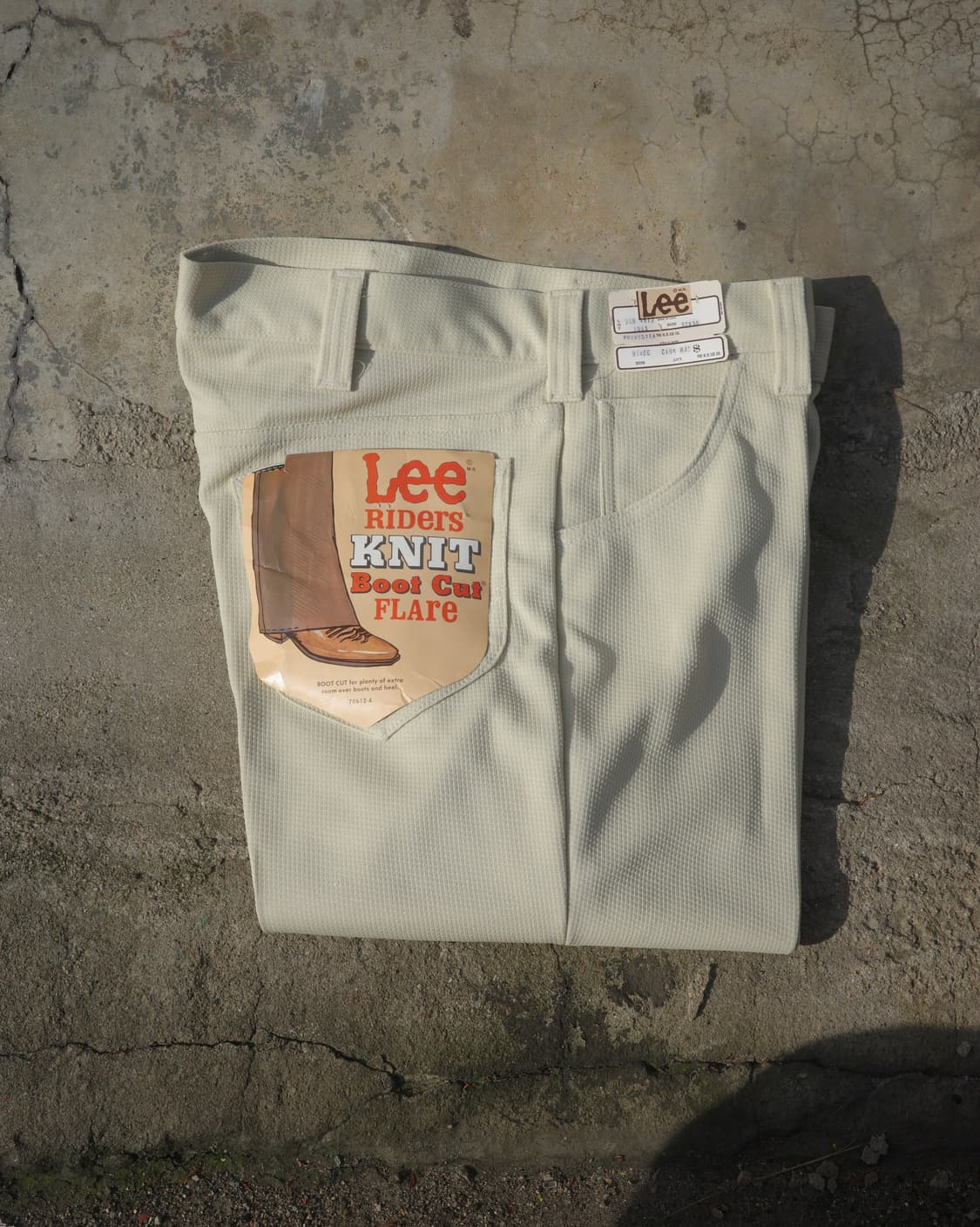 70‘s Lee riders 니트 부츠컷 플레어 팬츠 데드스탁 32x36 상품이미지1