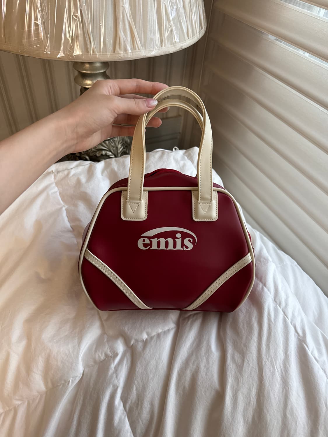 이미스 빈티지 토트백 버건디 상품이미지1