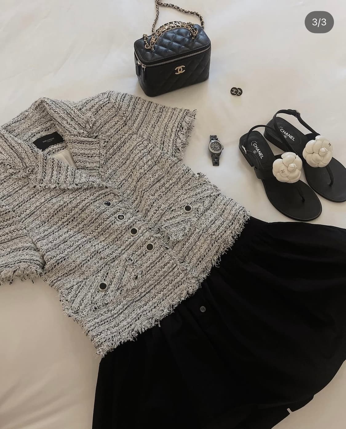 Summer Mix black tweed jacket 상품이미지1