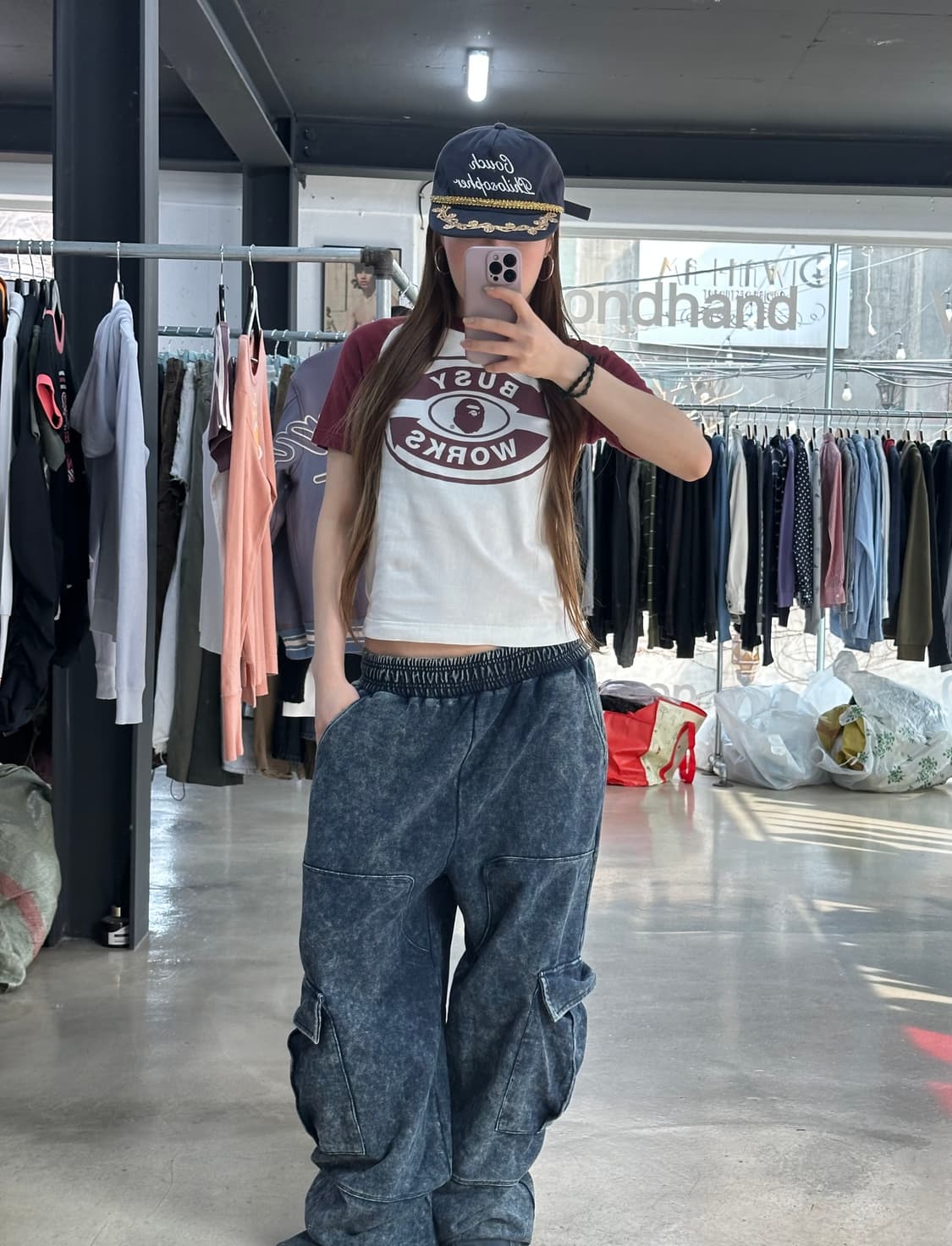 베이프 APEE 비지웍스 래글런 반팔티 상품이미지3