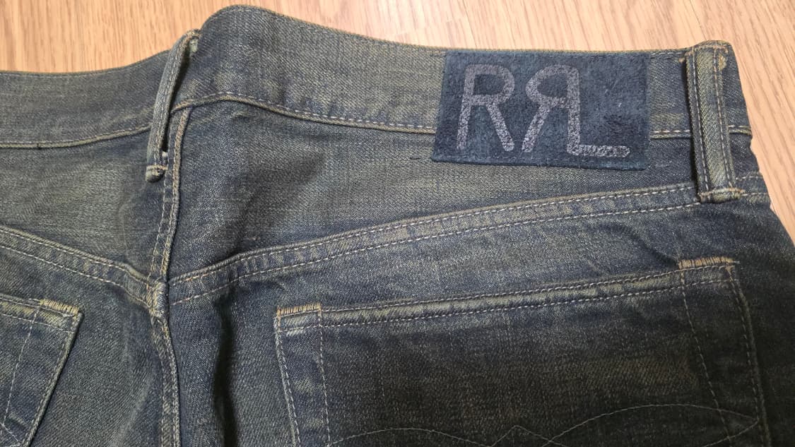 RRL 슬림핏 셀비지 데님 34x32 (독보적인 빈티지 색감) 상품이미지5