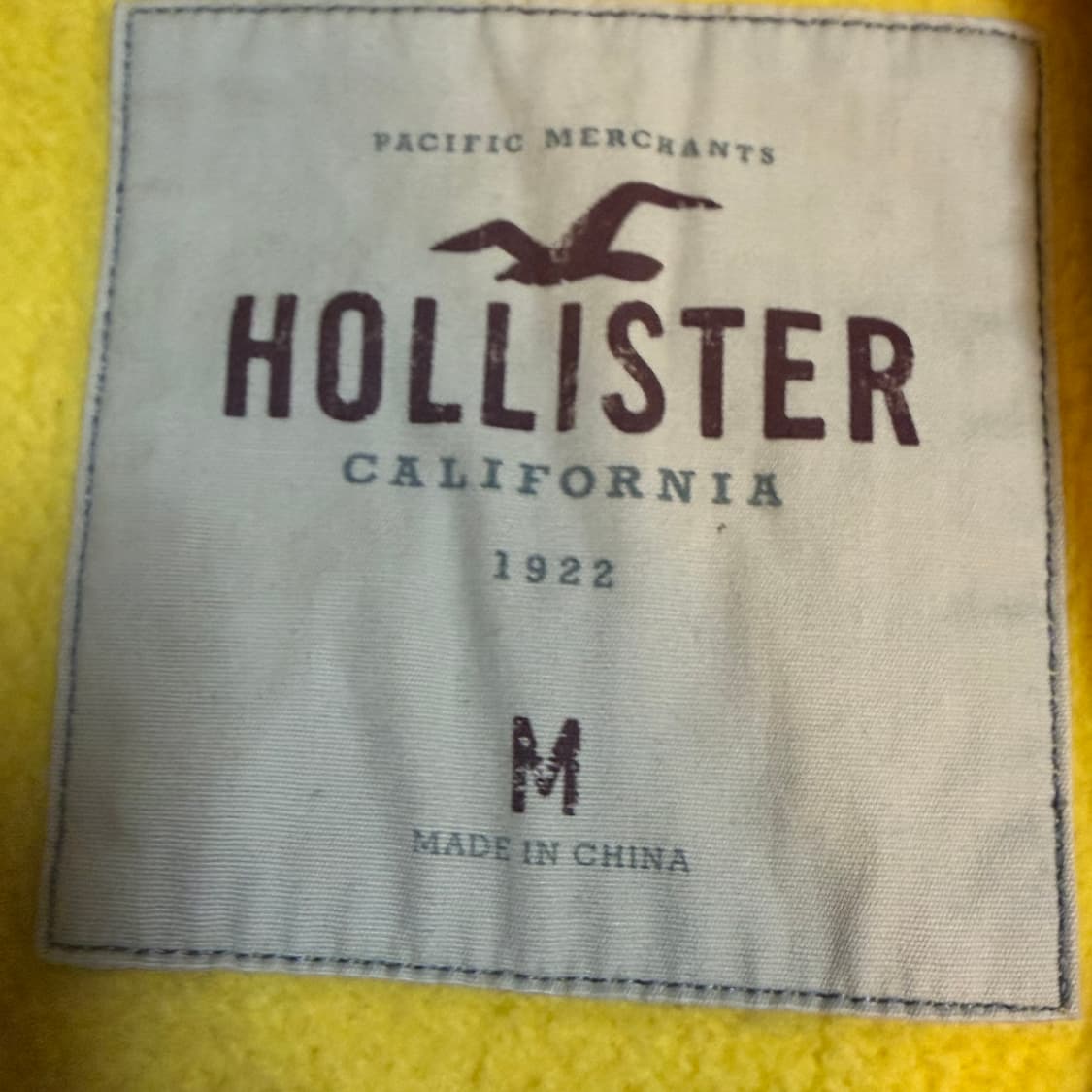 홀리스터 노랑 후드집업 m 상품이미지3