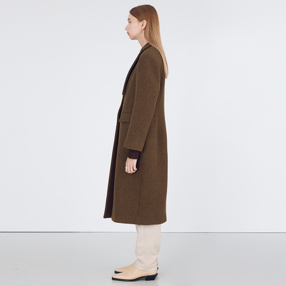 분더캄머 울 싱글 코트 (차콜/S) 상품이미지2