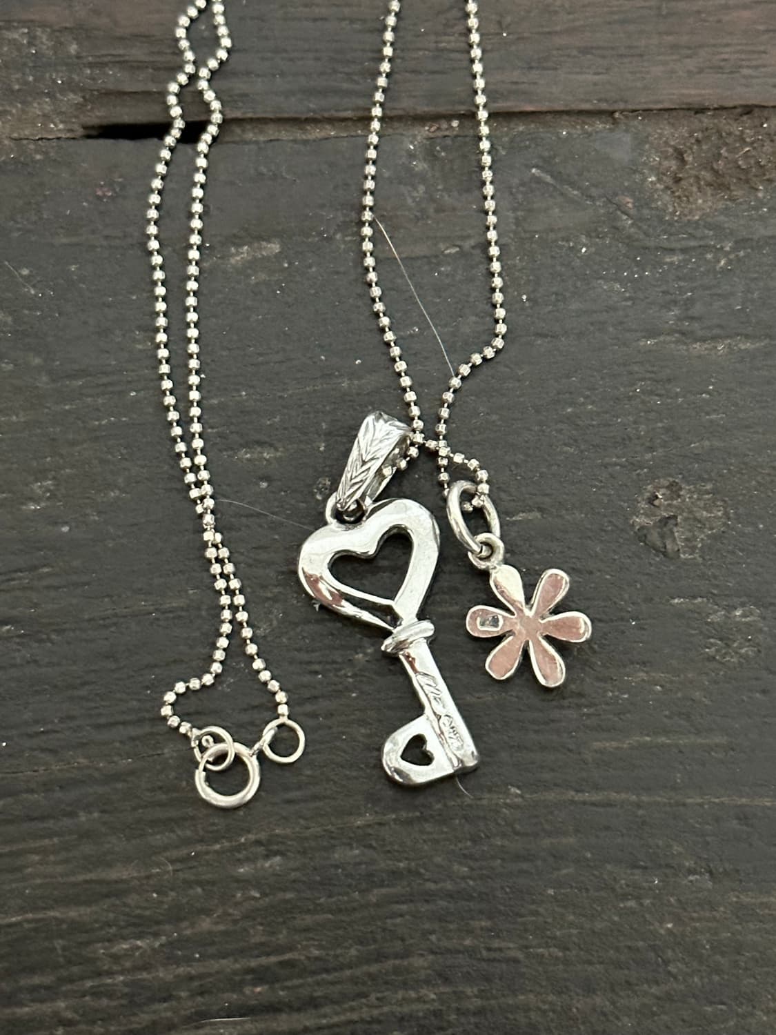 Flower key 925silver necklace 상품이미지2