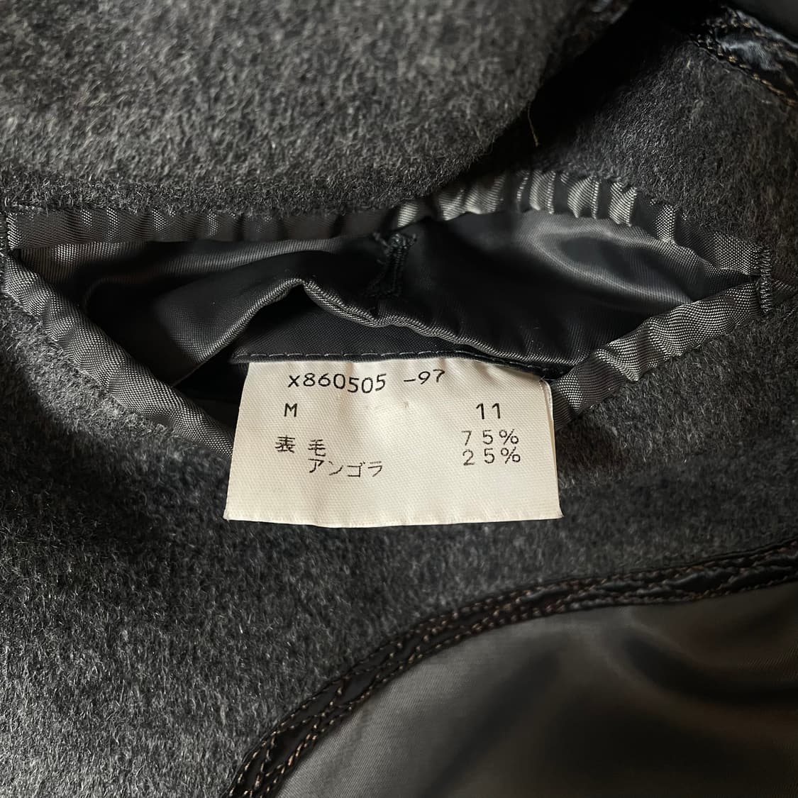 요지 야마모토 울 앙고라 싱글코트 상품이미지6