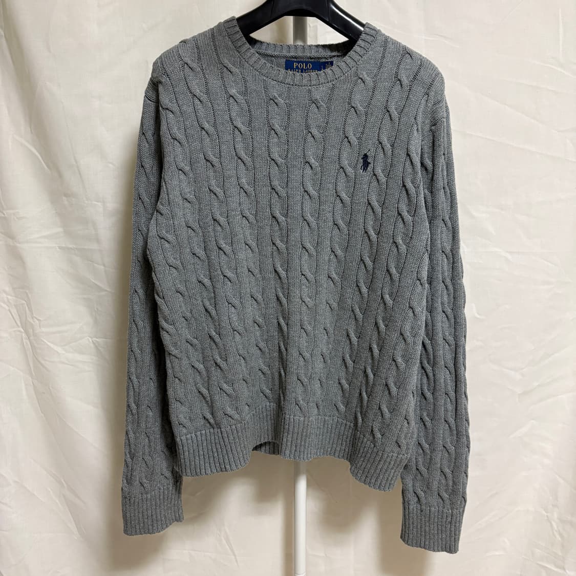 폴로 랄프로렌 케이블 니트 / 그레이, L 상품이미지1