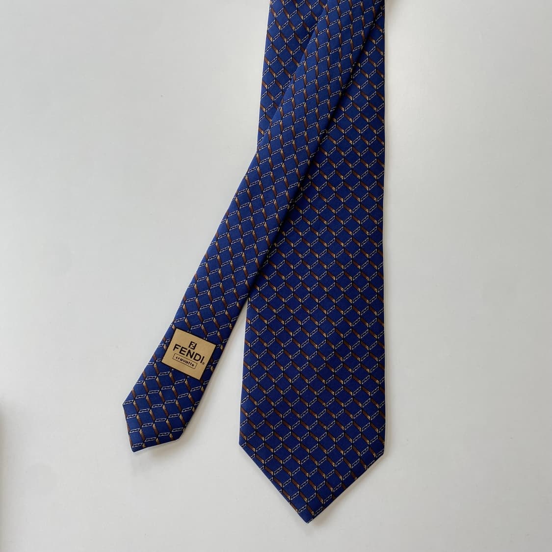 펜디 (FENDI) FF 모노그램 정품 명품 넥타이 상품이미지1