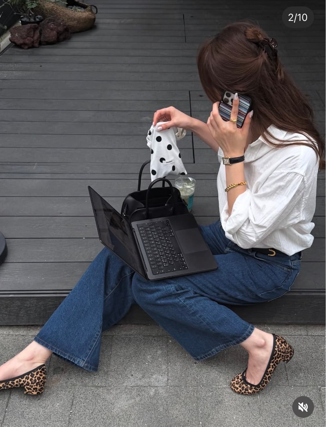 글로니(glowny) HANNAH JEANS MID BLUE 한나진 해나 상품이미지3