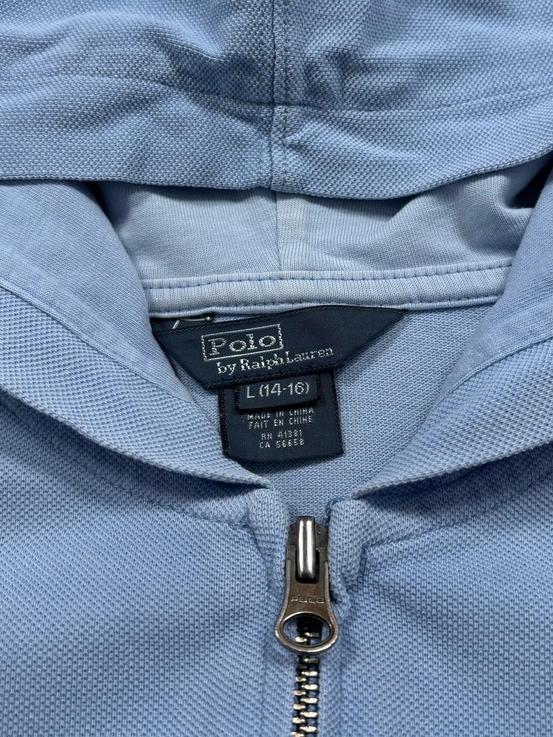 폴로 빅포니 블루 후드집업 상품이미지5