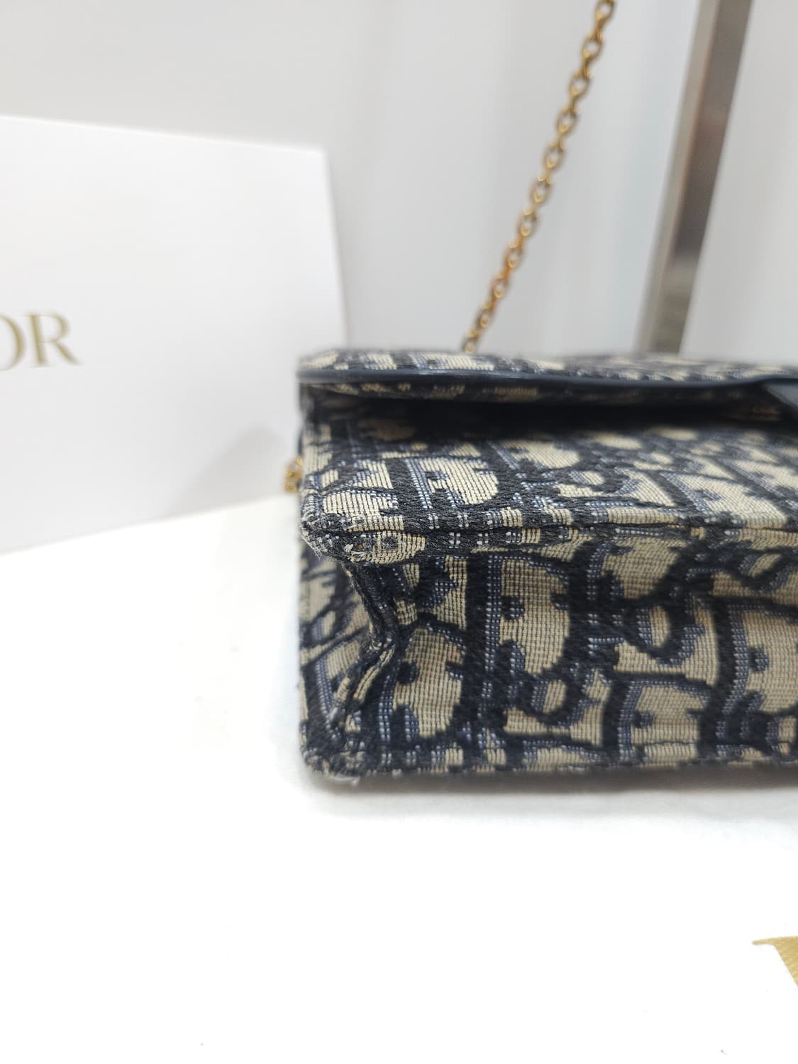 디올 오블리크 새들 체인 파우치 상품이미지5