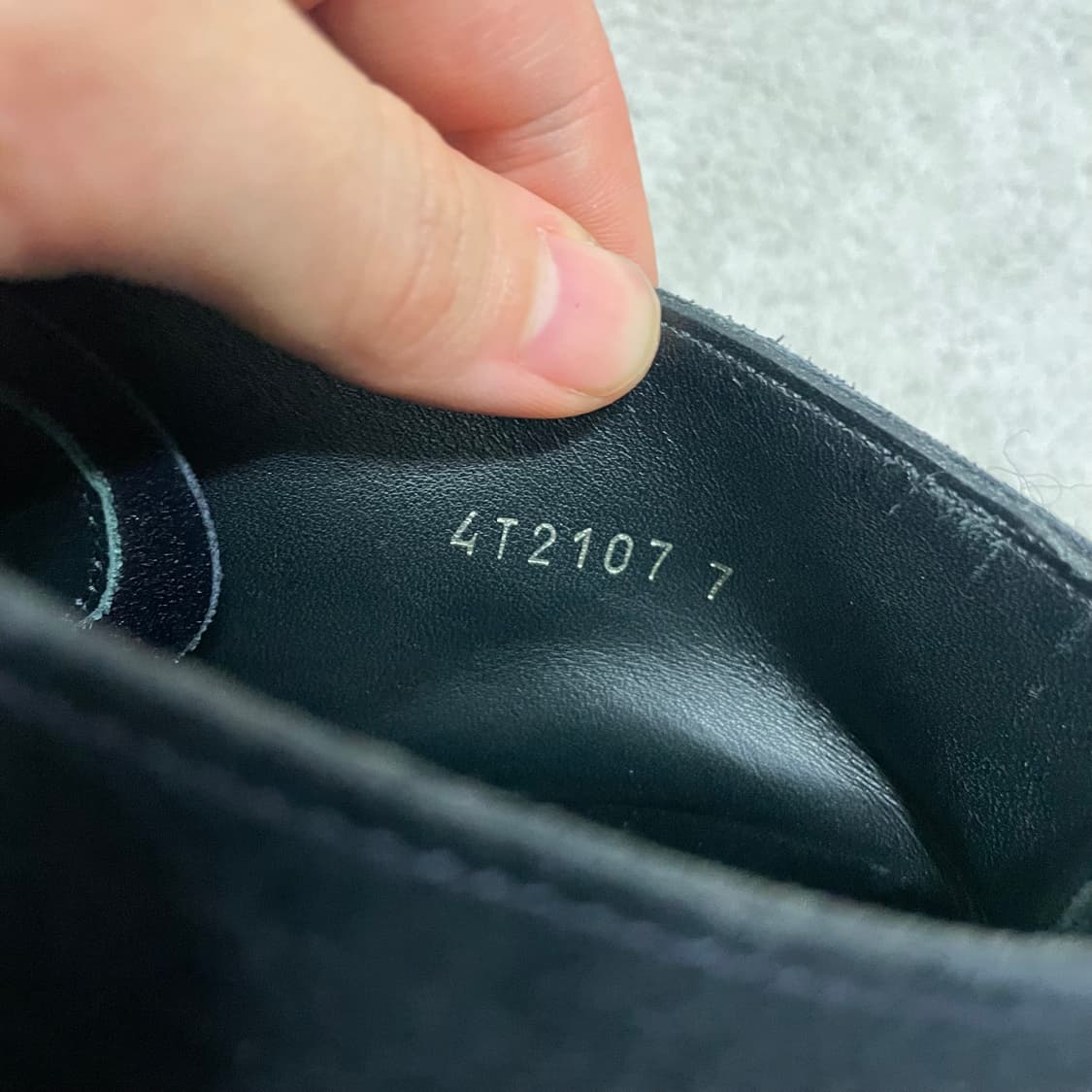 265) 프라다 스포츠 스웨이드 레더 로고 부츠 스니커즈 네이비 상품이미지6