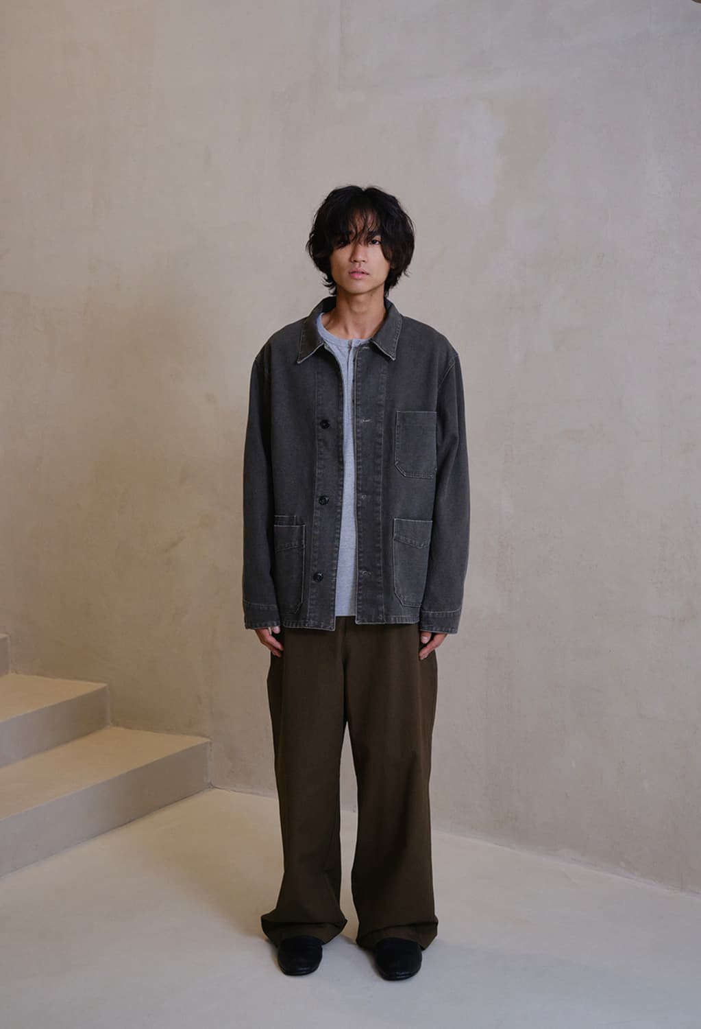 다이브인 / 올드 코튼 초어 자켓 카키브라운 / 1 상품이미지4