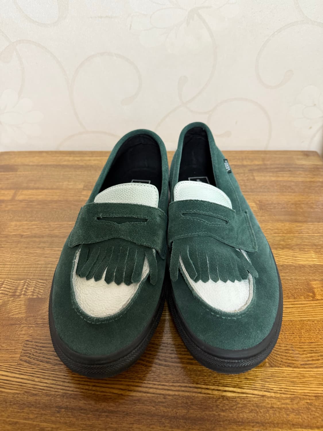 반스 x 아리하라 미유키 로퍼 그린 화이트 상품이미지1