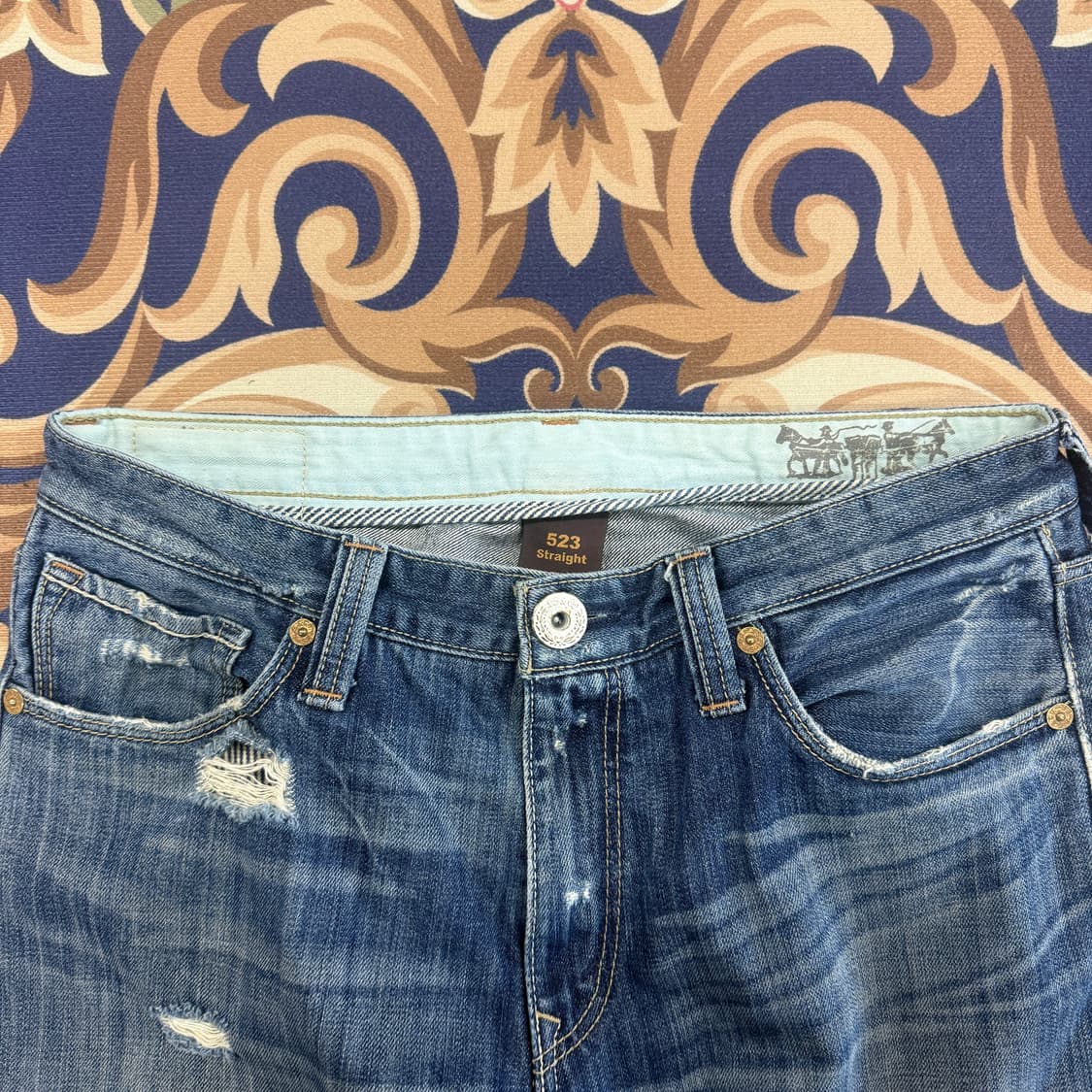 (34)리바이스 Levis 523 데미지 데님팬츠 상품이미지2