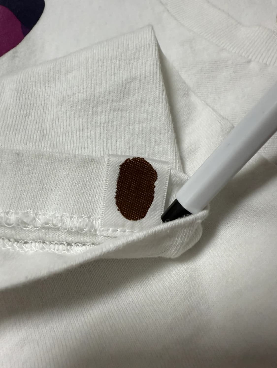 베이프 빅 에이프 퍼플 티셔츠 상품이미지4