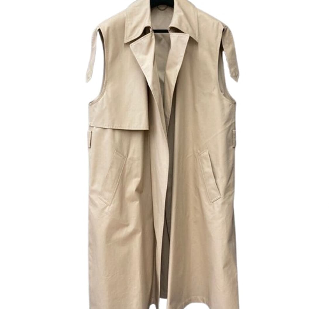 루이비통 더블레이어 트렌치코트 베이지 사이즈 46 상품이미지5