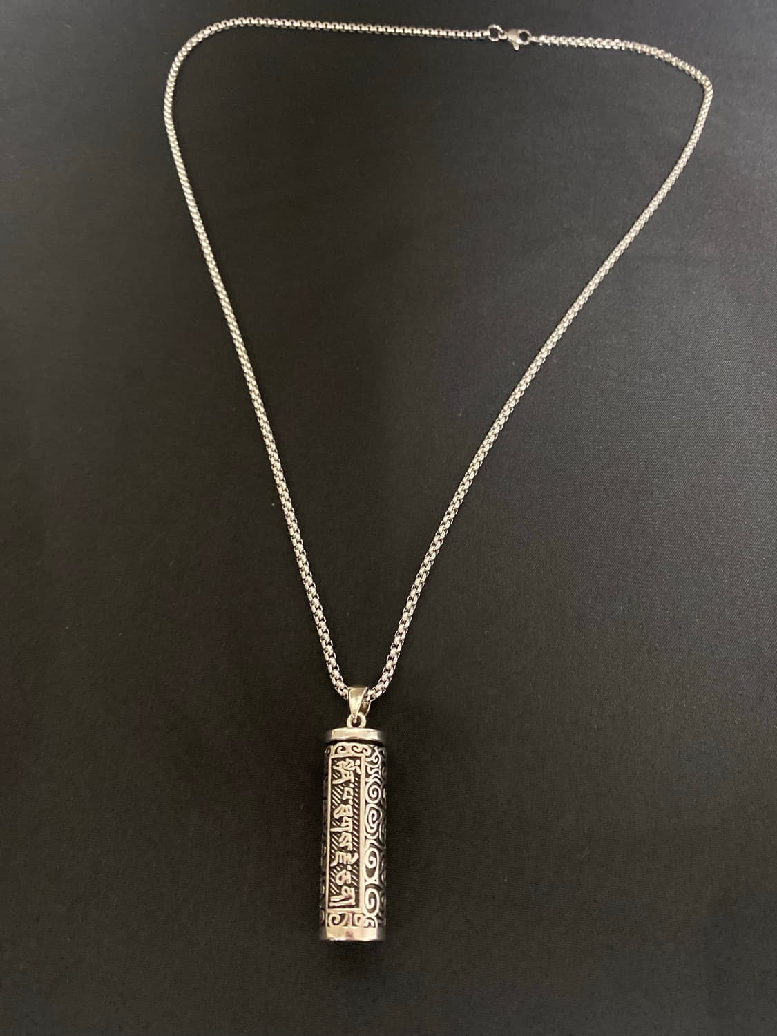 육자진언 실린더 팬던트 목걸이 상품이미지1