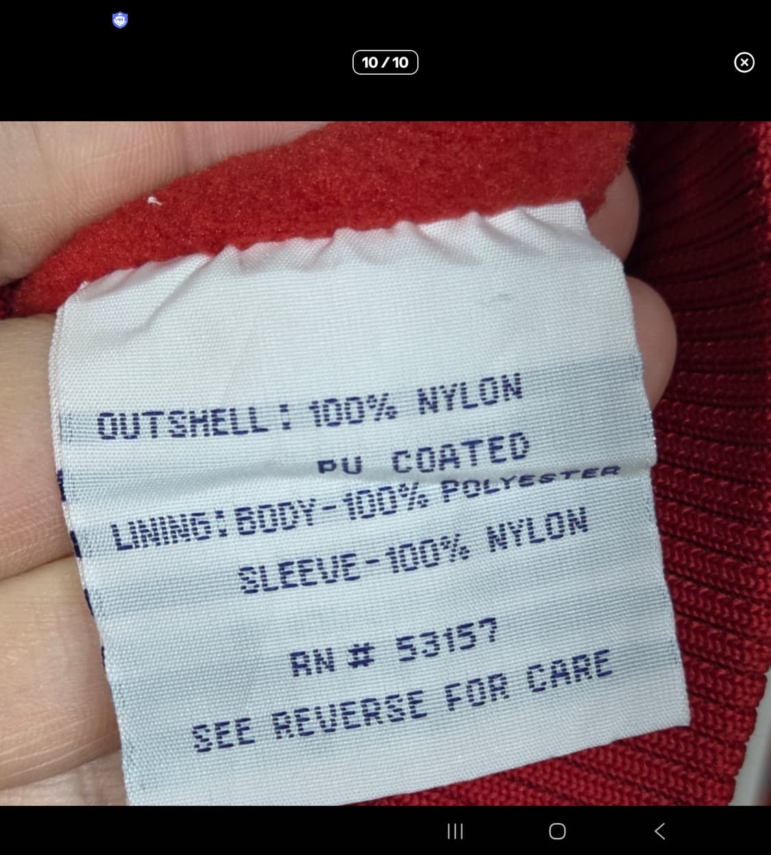 마제스틱 레드삭스 바시티자켓 XL 상품이미지4