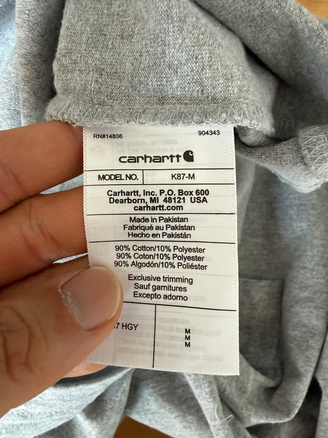 칼하트(Carhartt) 포켓 반팔 티셔츠 상품이미지5