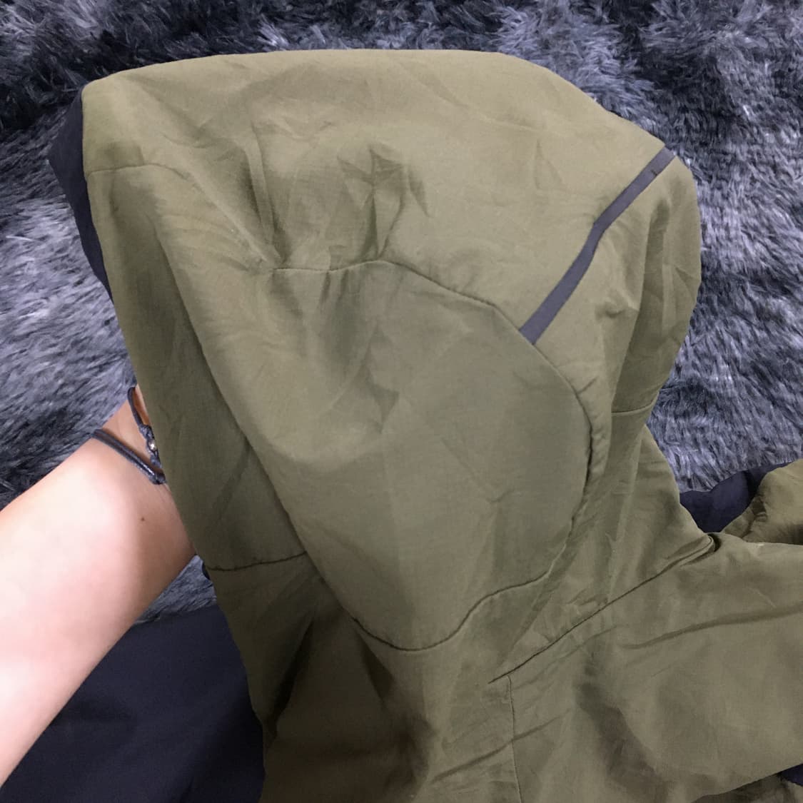 투티/A9 oakley 바람막이 카키 regular fit 후드 집업 상품이미지9