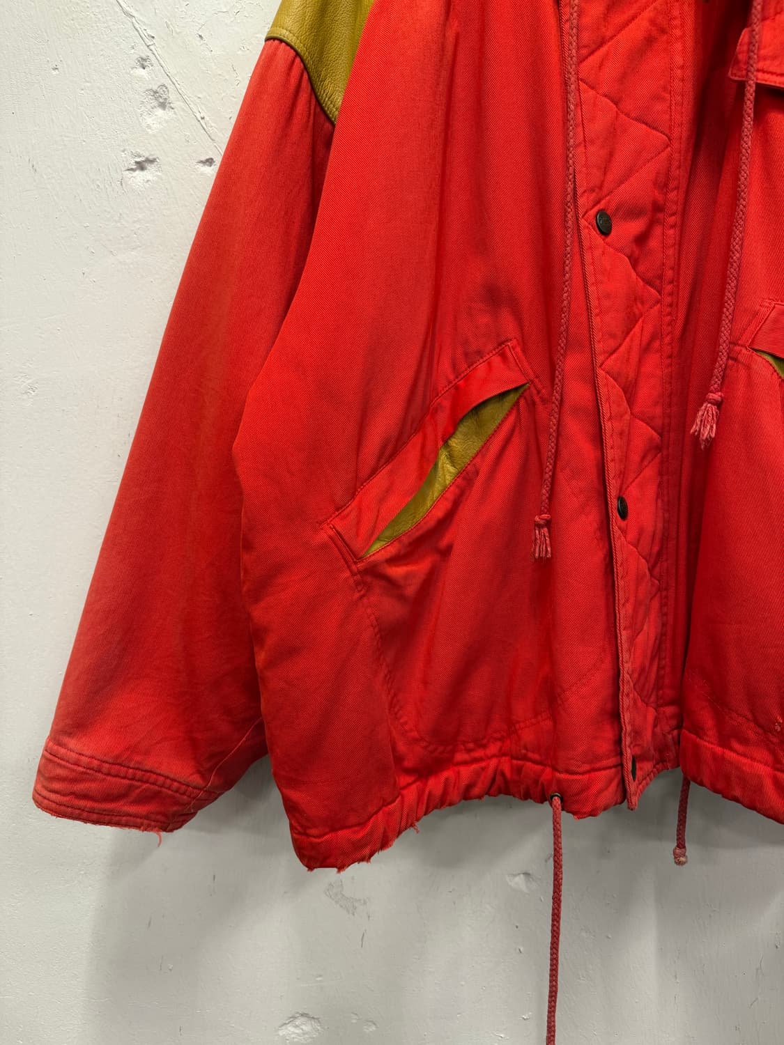 (XL) 90s CHOP Series Leather Yoke Down J 상품이미지4
