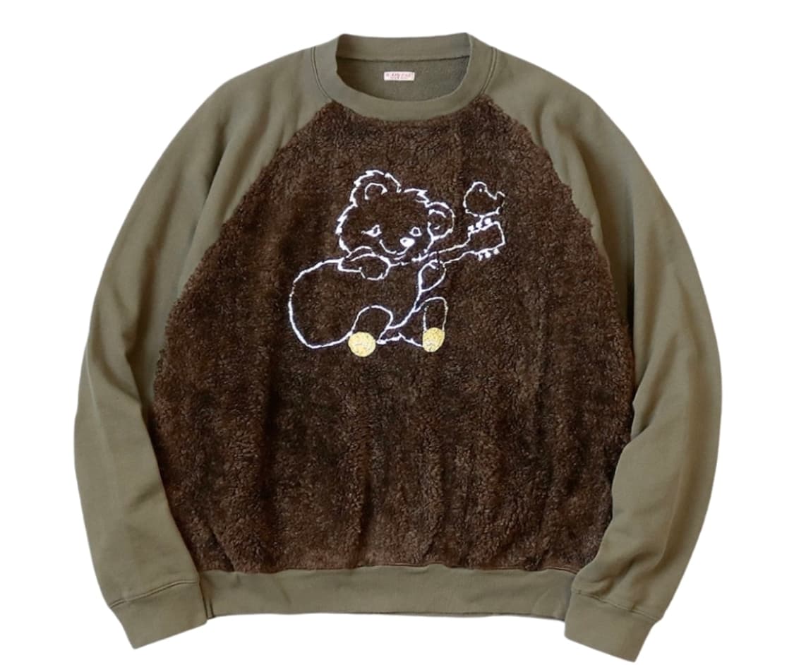 캐피탈 플리스x퍼 그리즐리 스웨트 카키 3사이즈 팔아요 상품이미지1