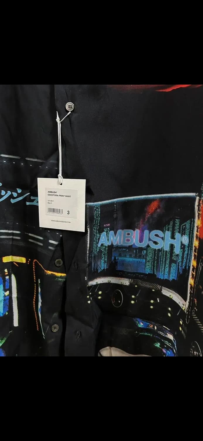 엠부쉬 데코토라 프린트 레이온 셔츠 3사이즈 상품이미지5