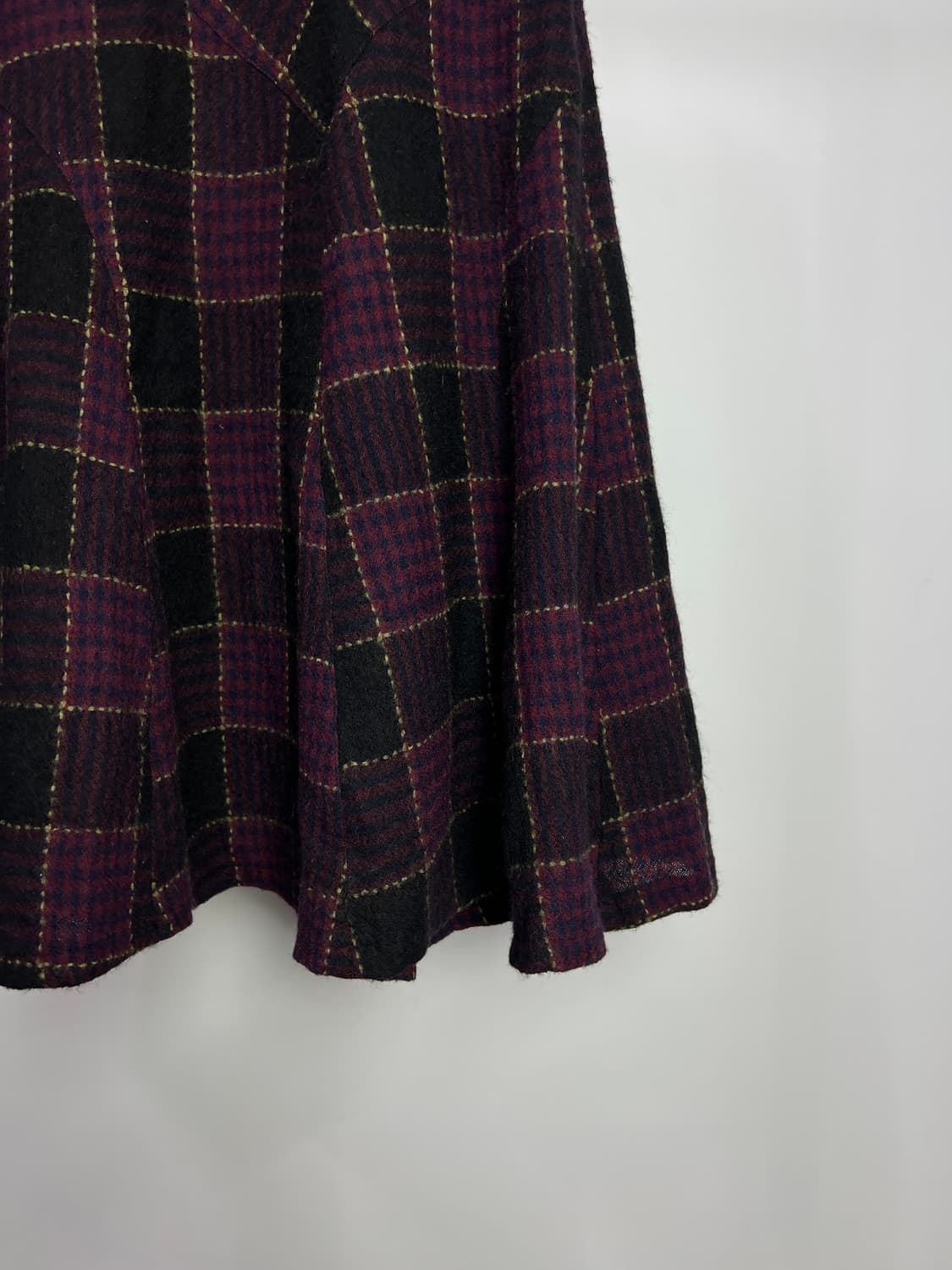 LA MURE 체크 울 스커트 상품이미지3