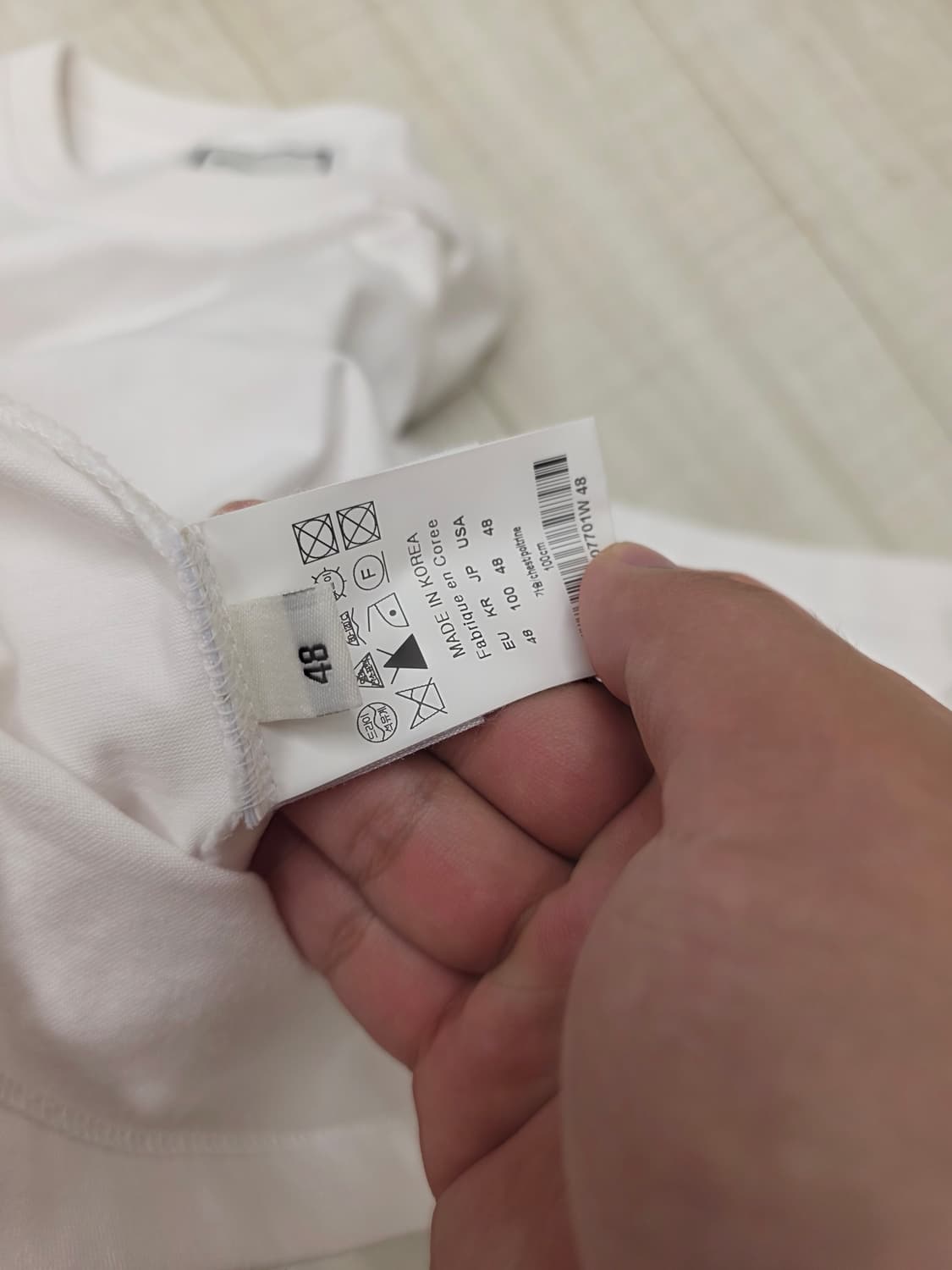 [새상품급,48]우영미 백로고 반팔 화이트 상품이미지7