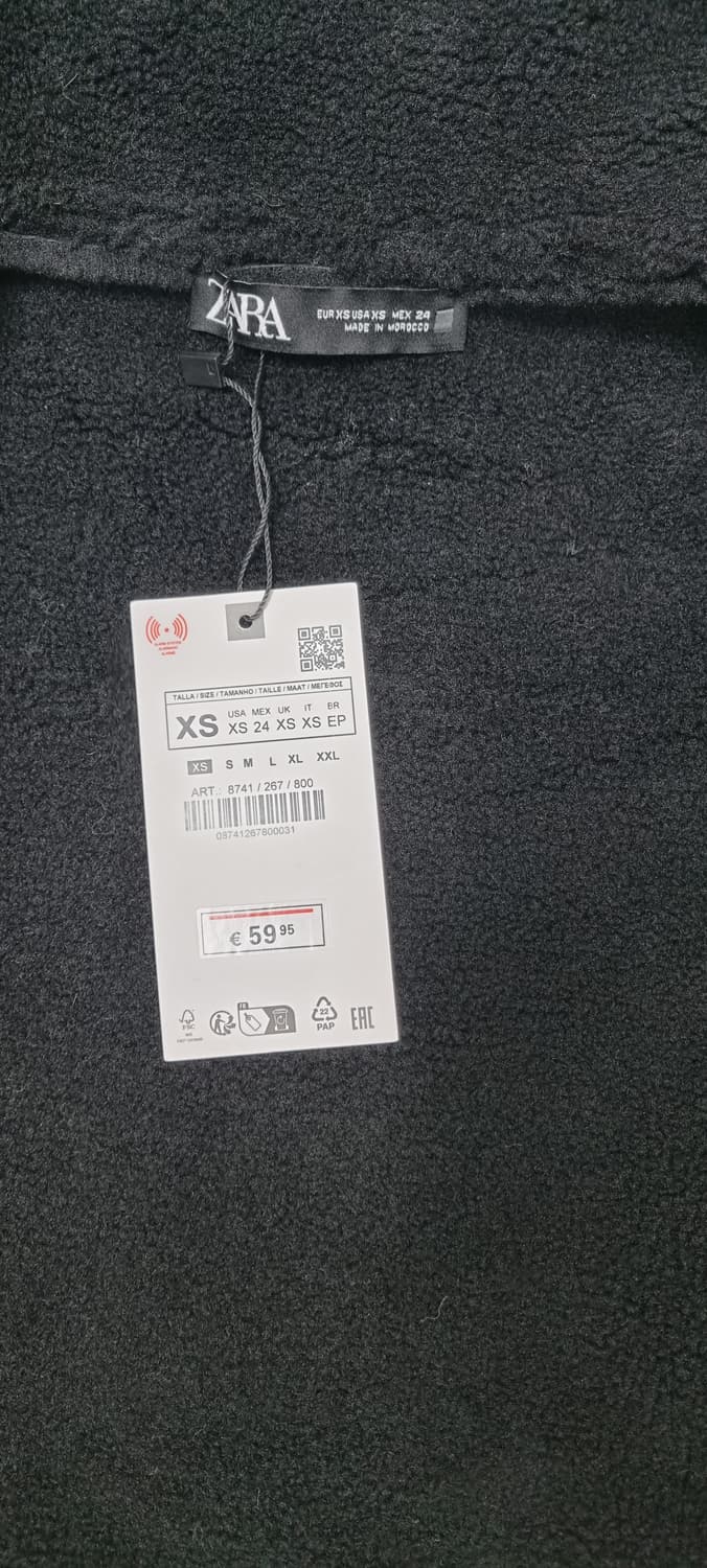 자라 에코퍼 무스탕 자켓 XS _ 여성 상품이미지9