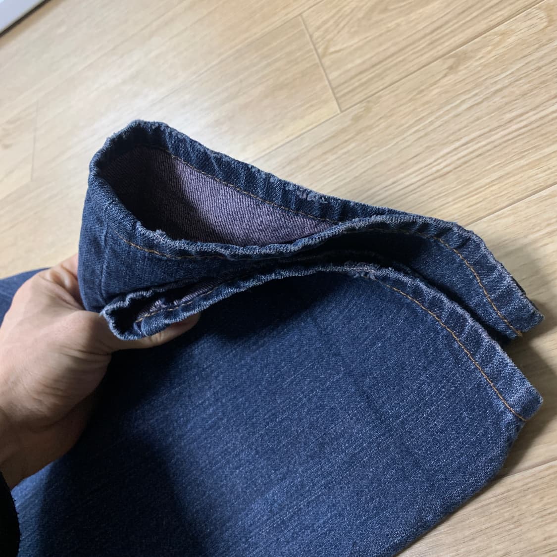 32-L)풍천상점 오리엔탈 봉황 자수 청바지 상품이미지4