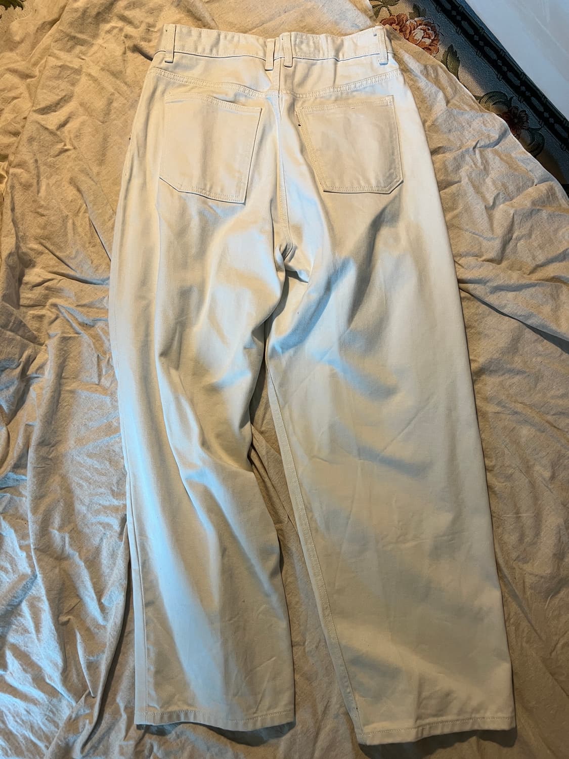 유스랩 스트럭쳐 와이드 데님 라이트그레이 S size 상품이미지3