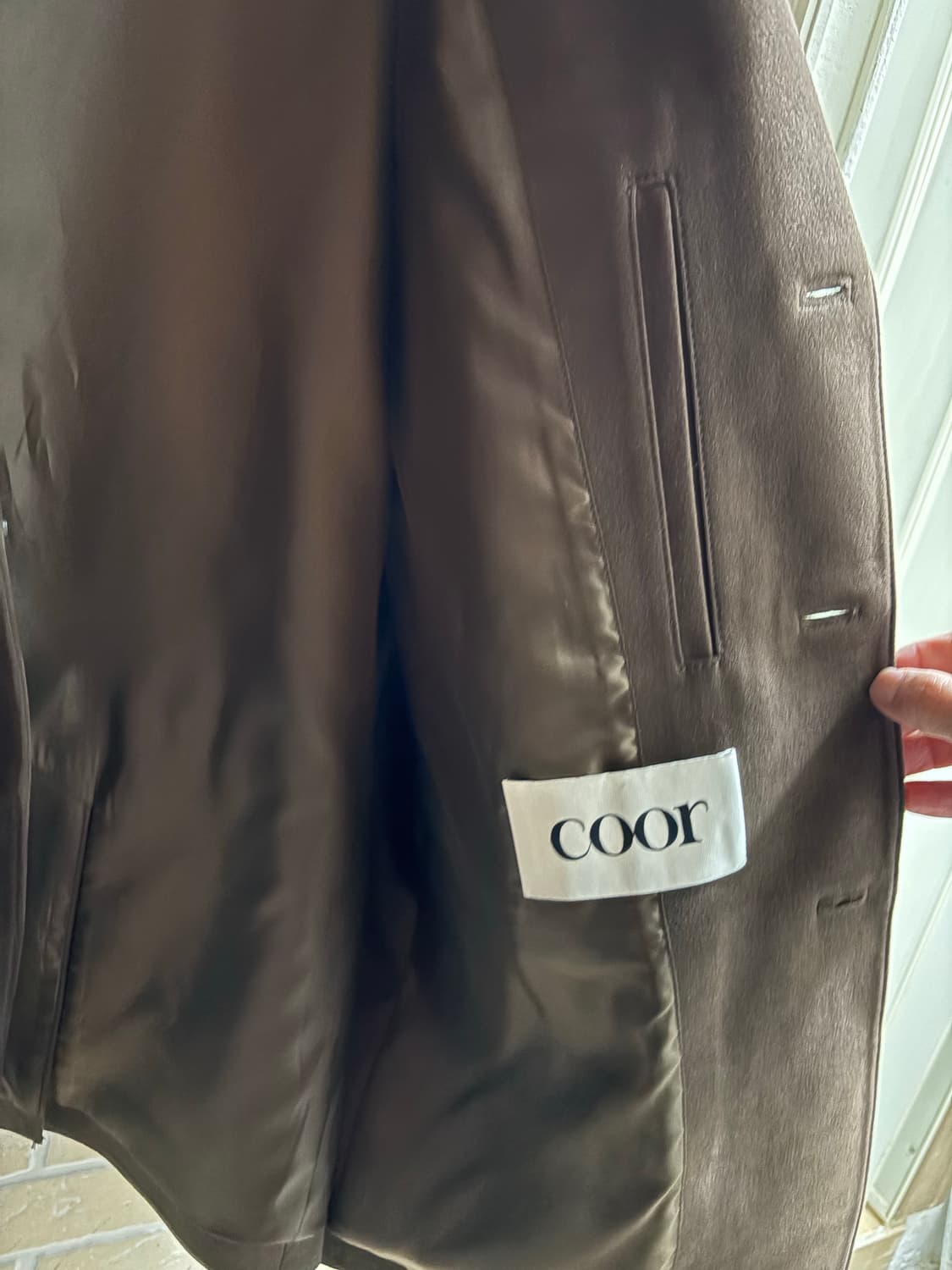 쿠어 - 스웨이드 블레이저 L사이즈 상품이미지6