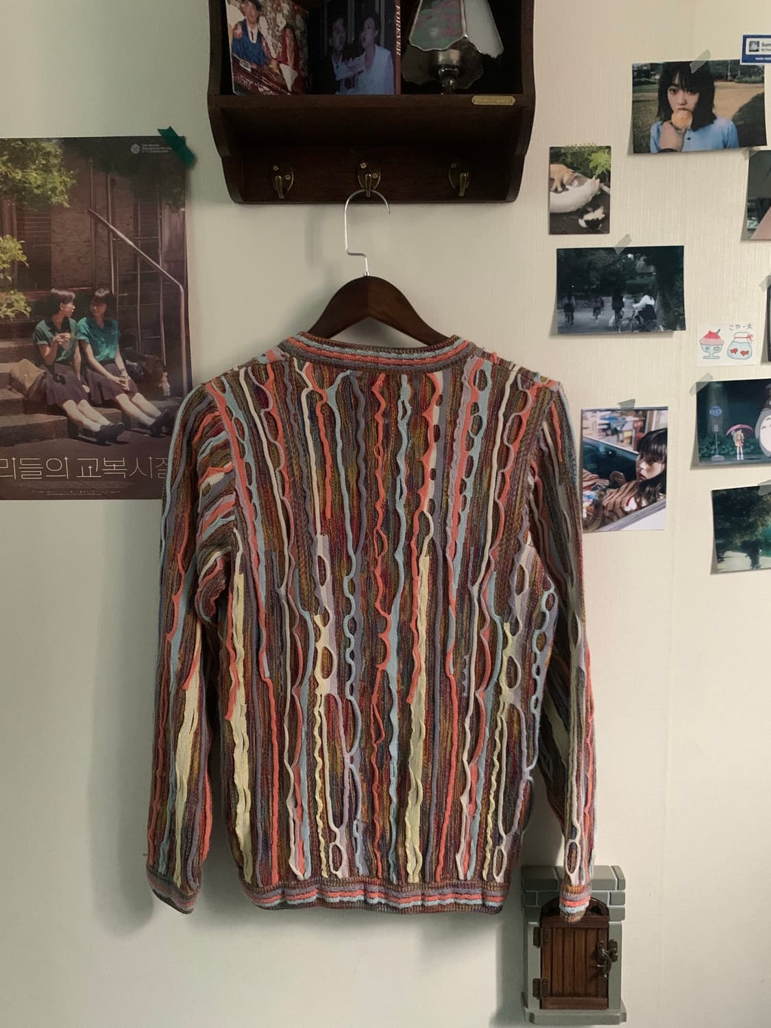 old country 패턴 빈티지 니트 상품이미지2