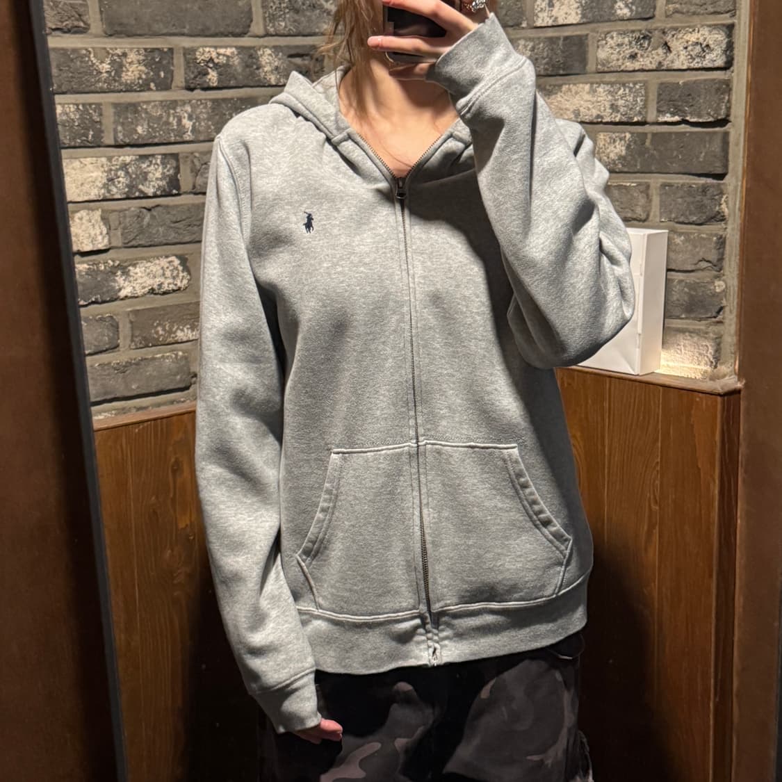 M) 폴로 랄프로렌 그레이 후드집업 상품이미지9