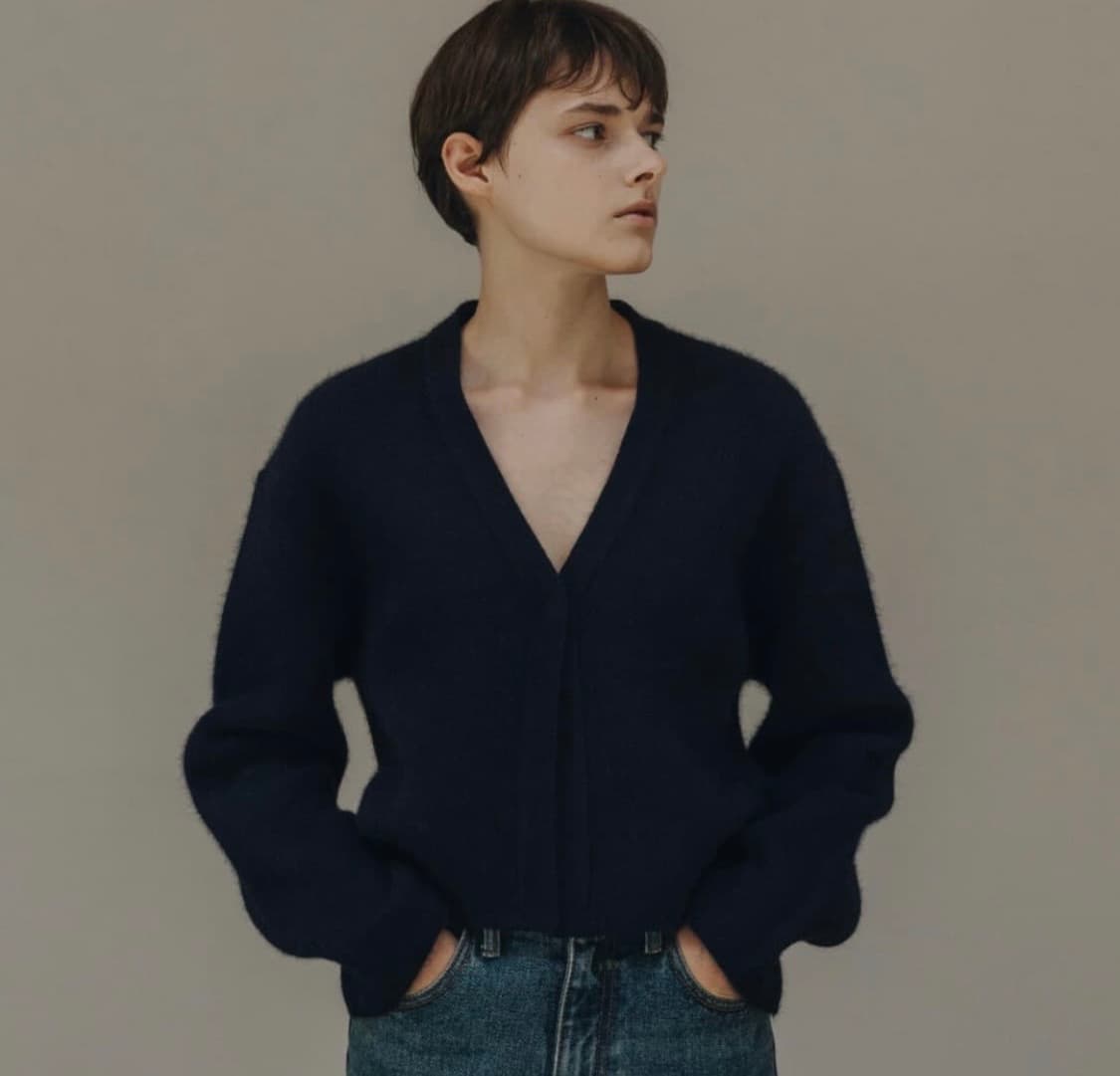 moia 모이카 라쿤 크롭 가디건  상품이미지1