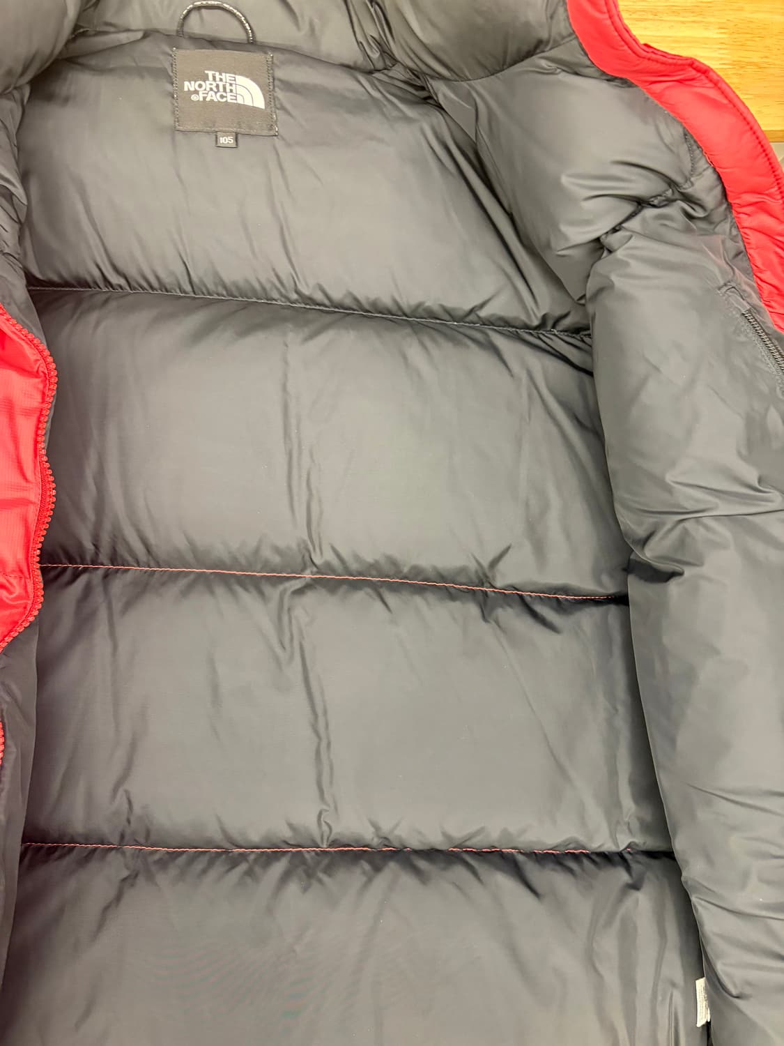 [XL]노스페이스 700 눕시 패딩 레드/블랙 상품이미지6