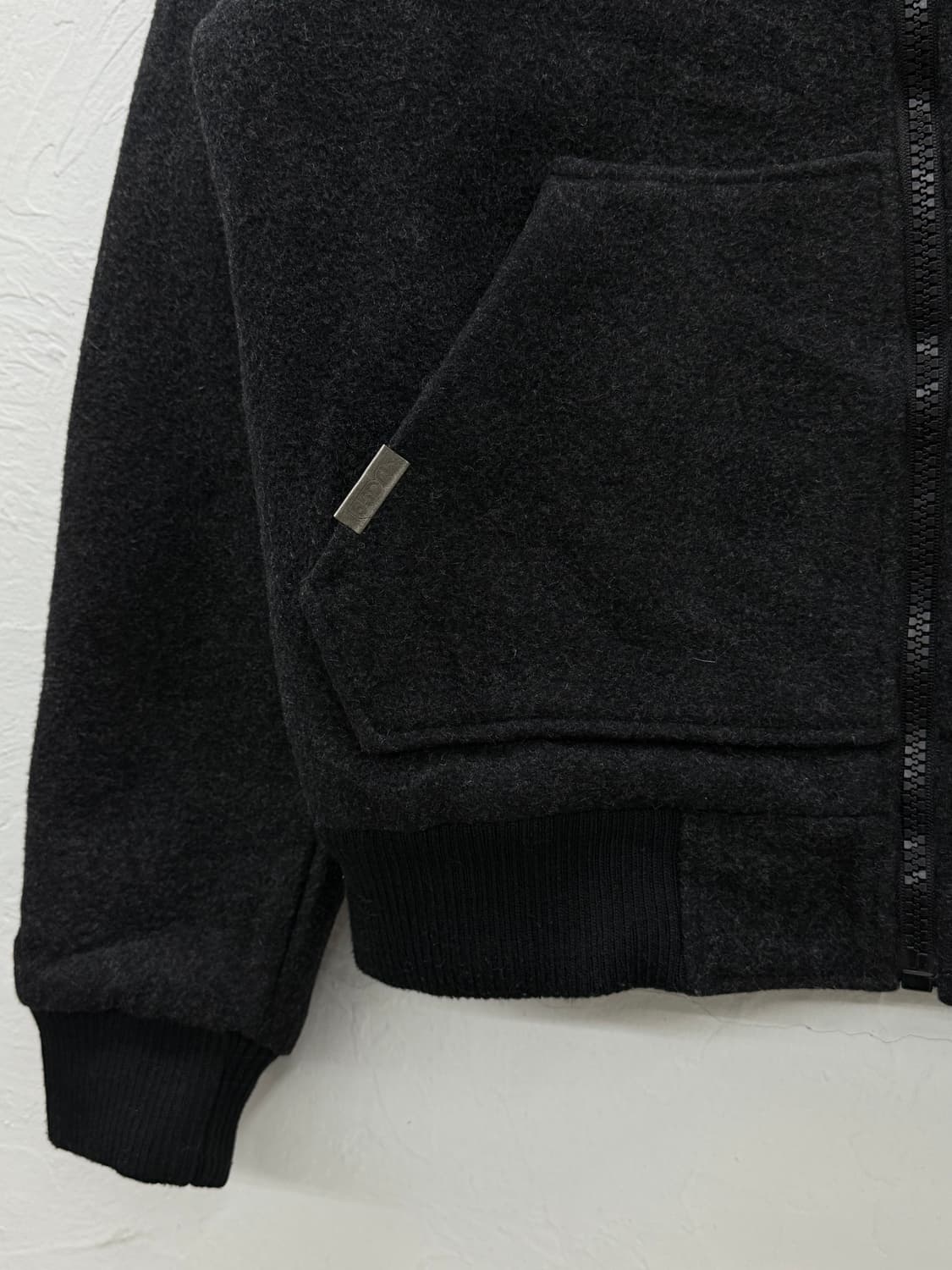 55dsl 패치 울 점퍼 상품이미지4