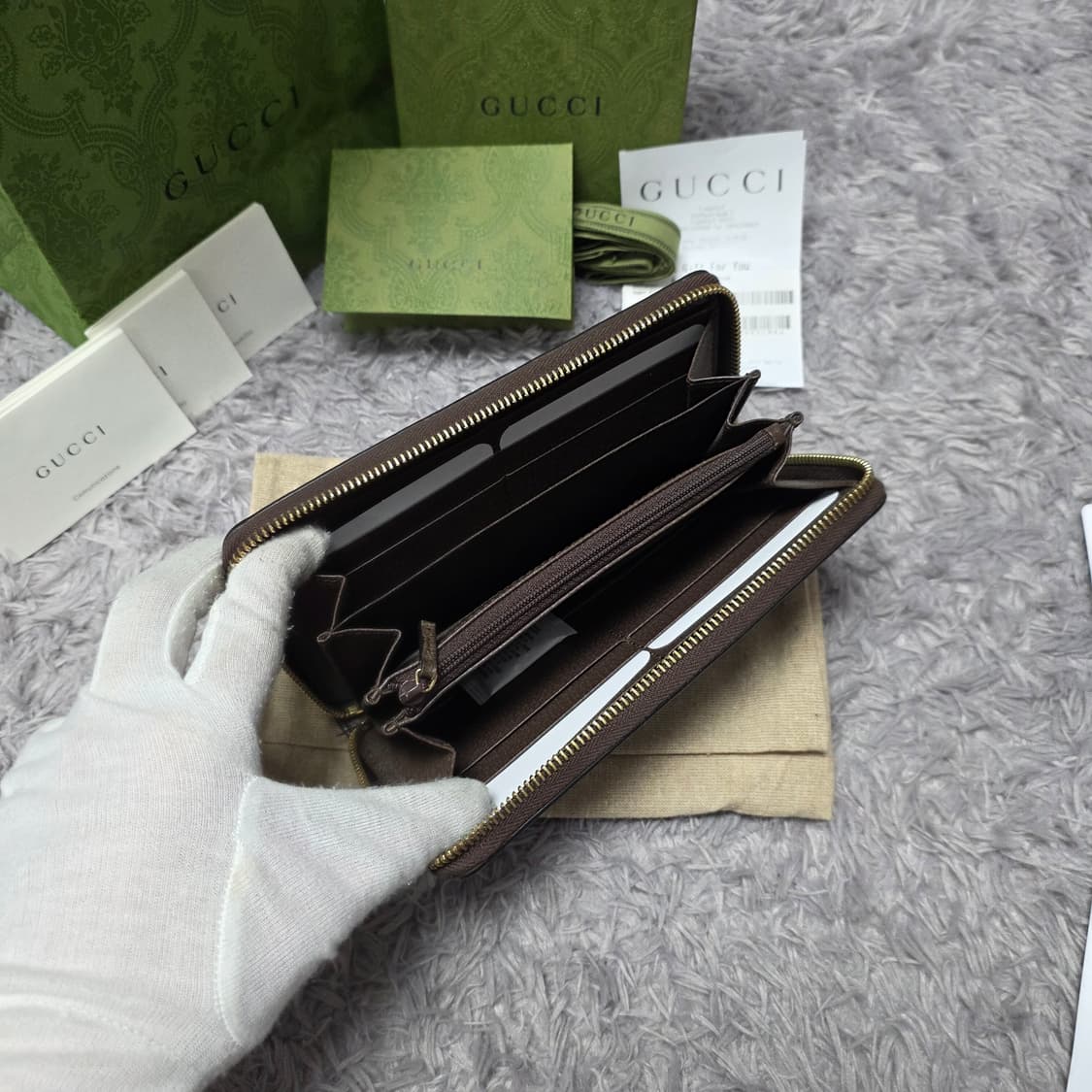 {클로젯}[풀구성+영수증][신형24ss]구찌 오피디아 지퍼돌이 장지갑 상품이미지6