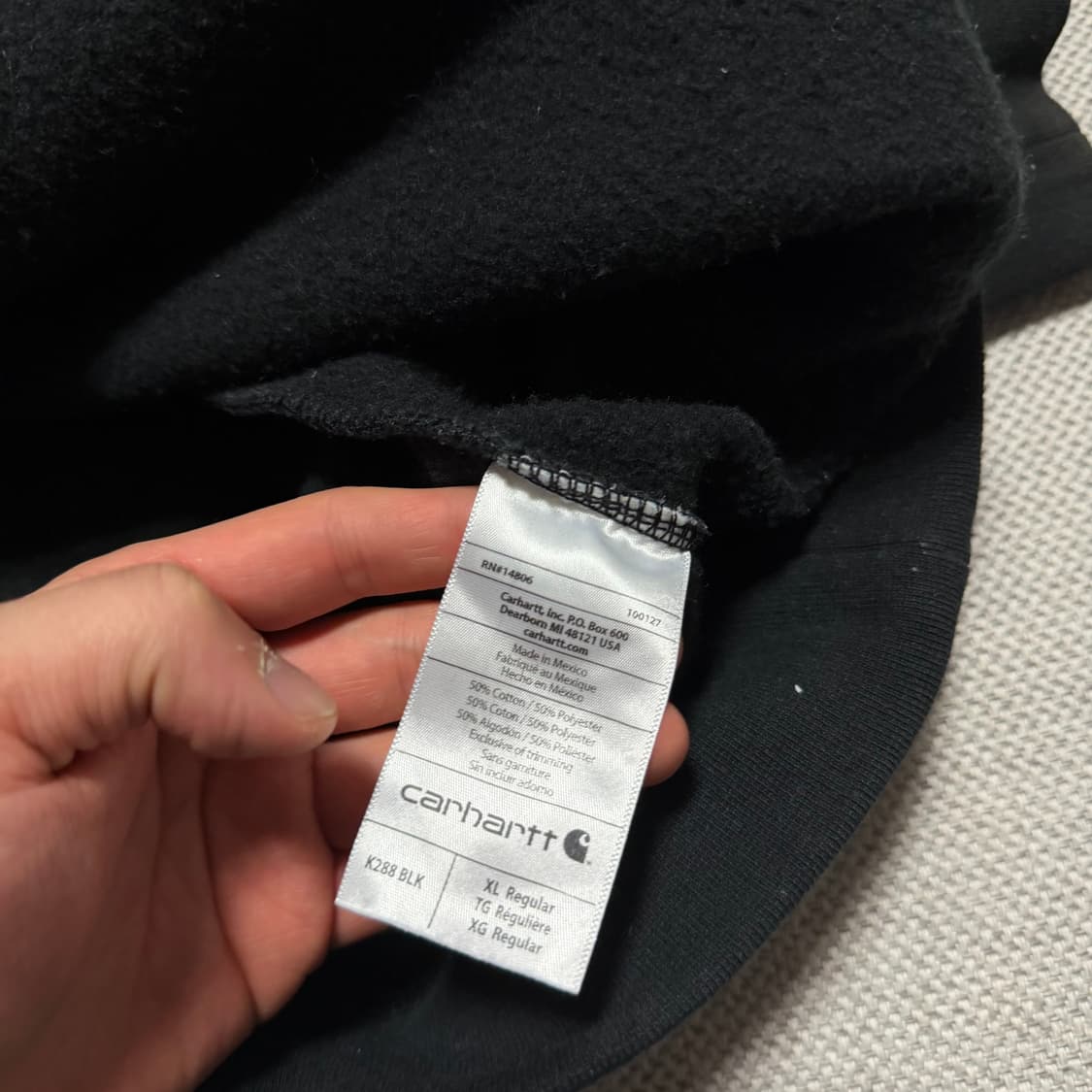 칼하트 오리지널 핏 후드티 상품이미지4