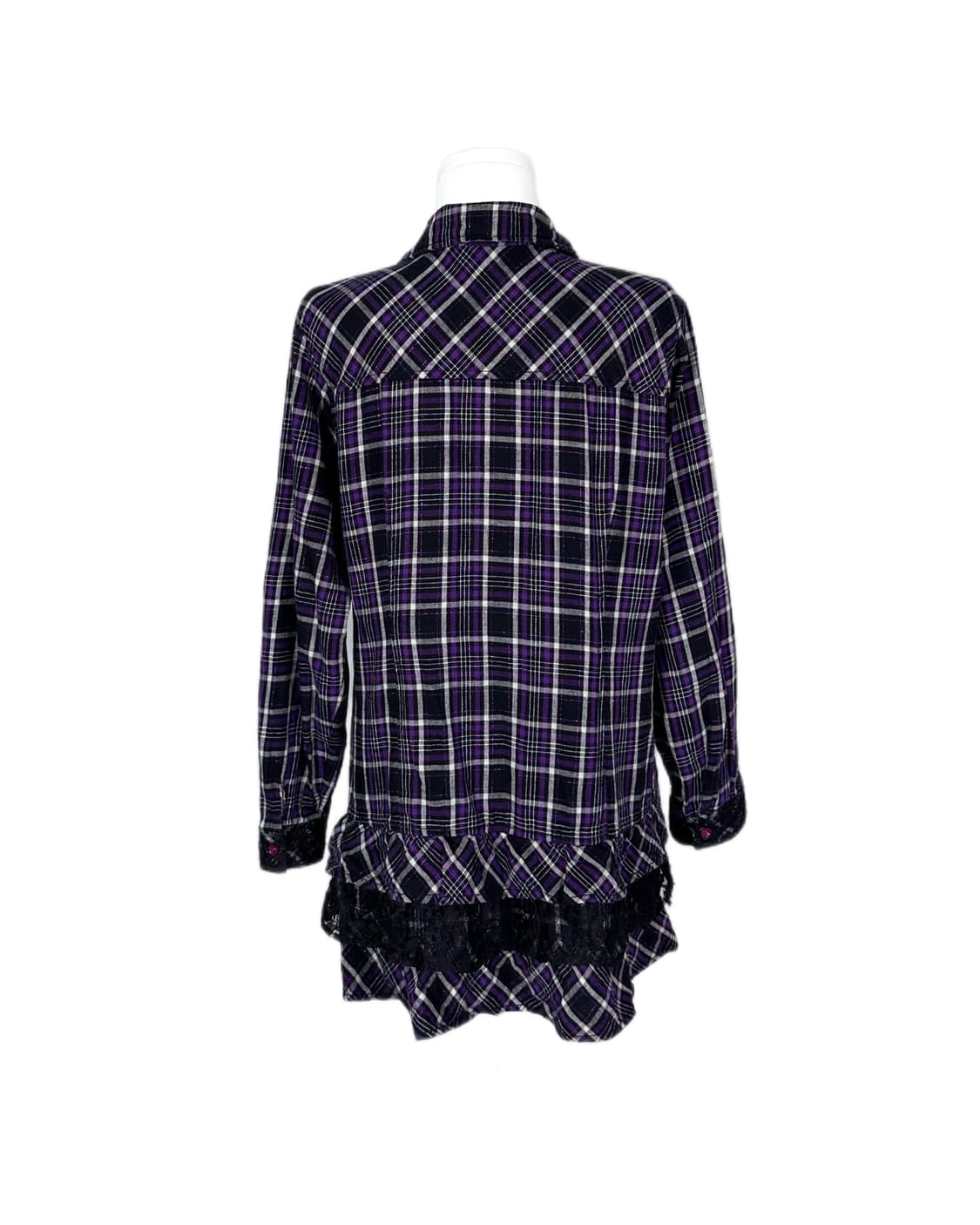violet glitter check lace dres 상품이미지5
