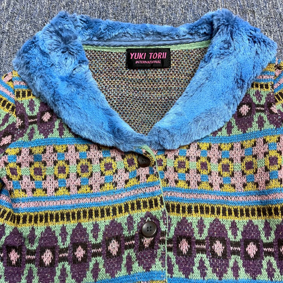 일본 빈티지 패턴 가디건  상품이미지3