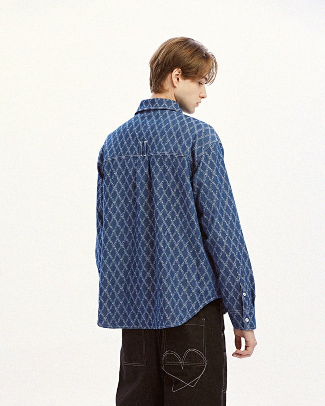 카락터 데님 남방 1사이즈 2사이즈미개봉 새상품 상품이미지3