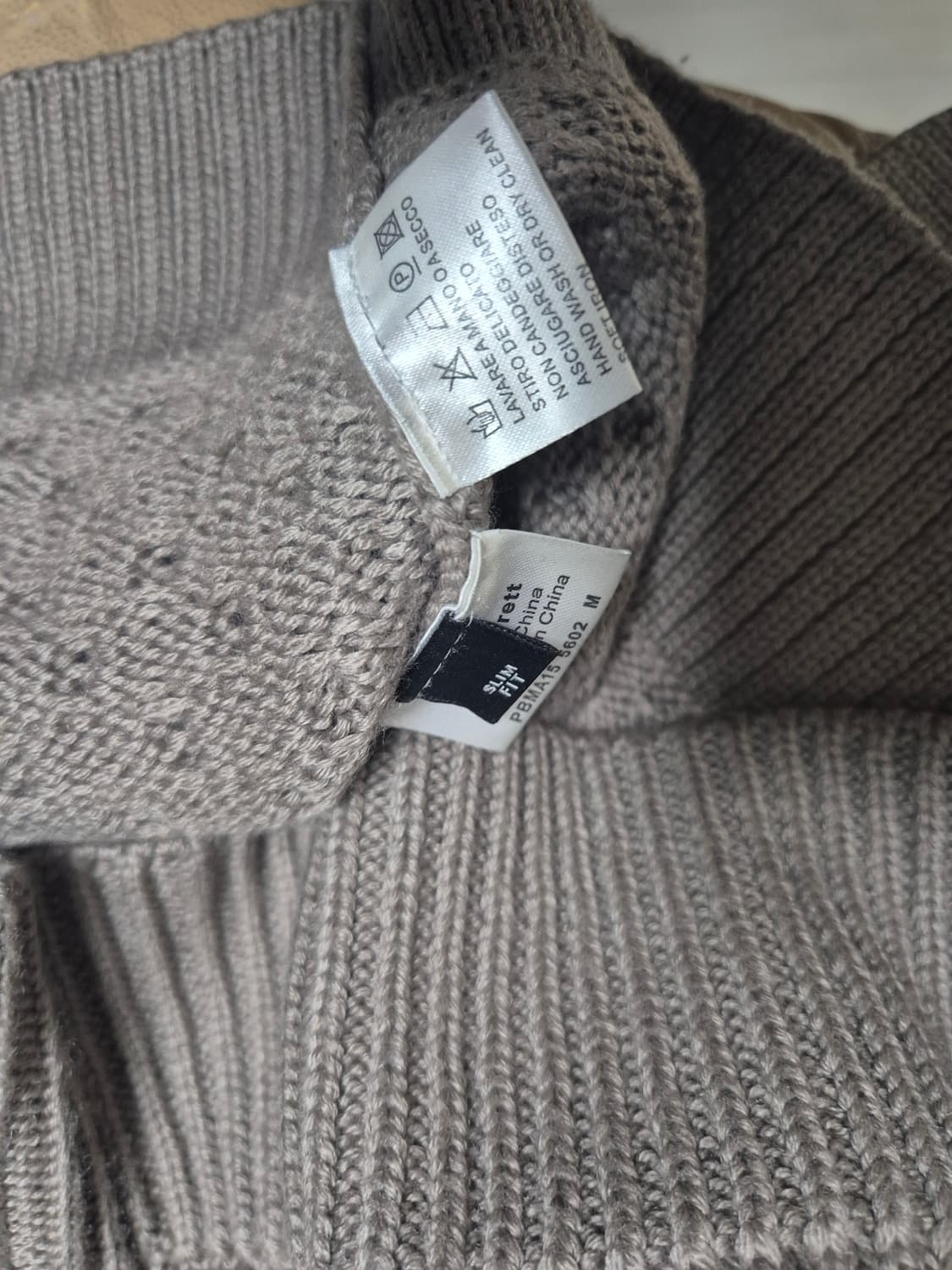 닐바렛/ 블럭 니트 /m 상품이미지3